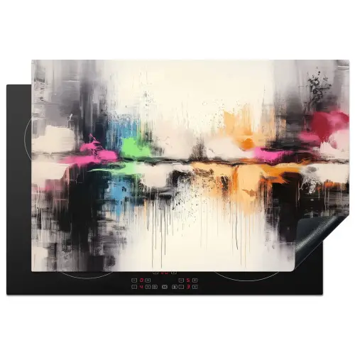 Abstract - Kleurexplosie - Landschap Inductie beschermer vinyl 3mm klein -3d