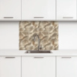 Waaierstructuren - Beige - Vezeltextuur keuken achterwand 2 middel 865 -3d