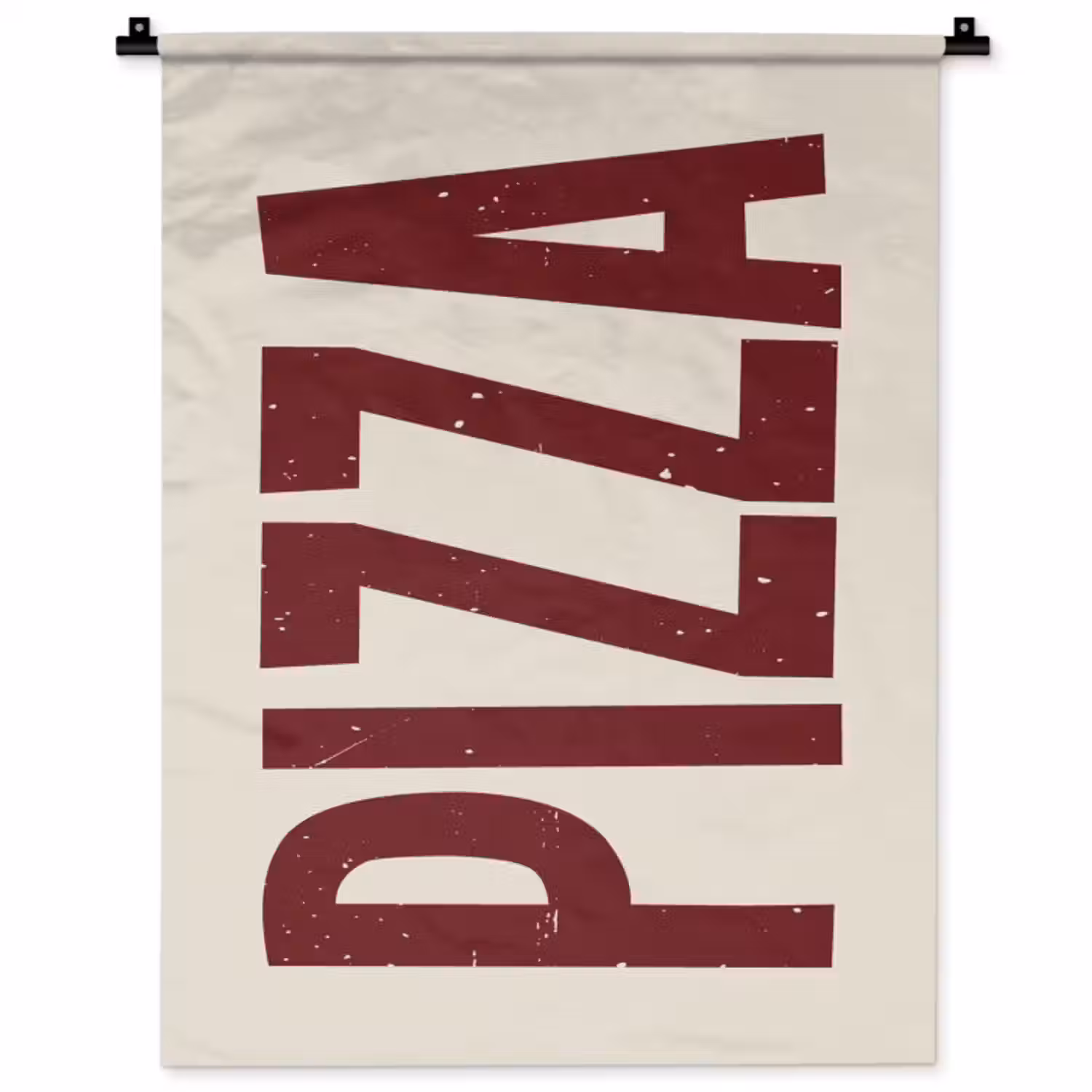 Wandkleed - Pizza - Vintage - Decoratie - Japandi