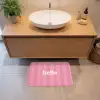 Roze - Gestreept - Belle Badmat klein -sfeer1