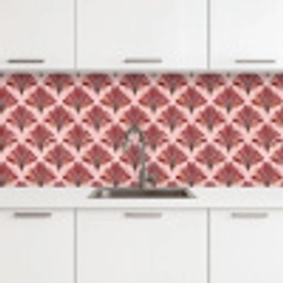 Waaier -  Roze - Rood keuken achterwand 2 middel 871 -3d