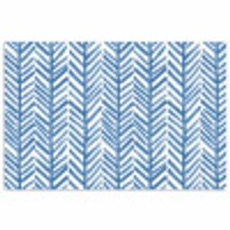 Patroon - Streep - Blauw poster papier klein 62 -3d