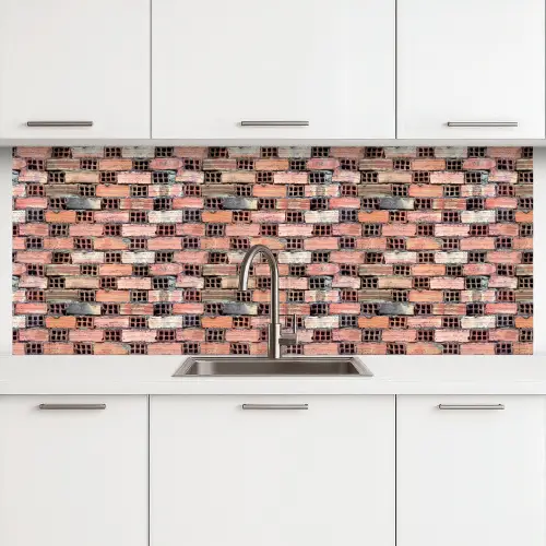 Oud - Stenen - Muur keuken achterwand 2 middel 871 -3d