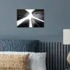 Gebouwen - Lucht - Zwart poster papier klein -sfeer2