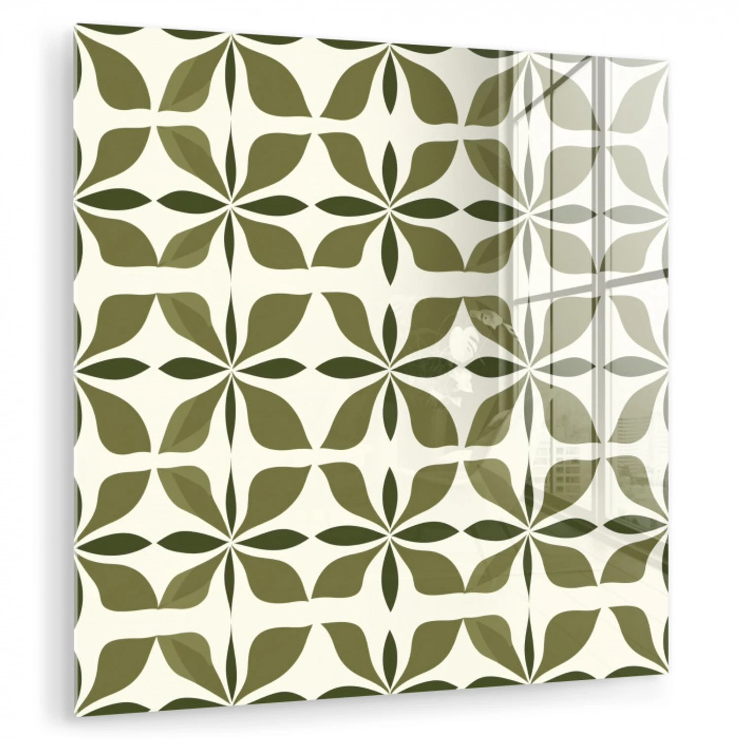 Botanisch - Retro - Groen plexiglas 5mm klein 11 -zzzproduct_nieuw