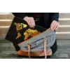 Wereldkaart - Goud - Druipen - Zwart laptophoes neopreen klein -tas