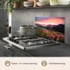 Bloemen - Bergen - Landschap - Nacht - Lucht - Roze keuken achterwand spatscherm klein -usp_NL