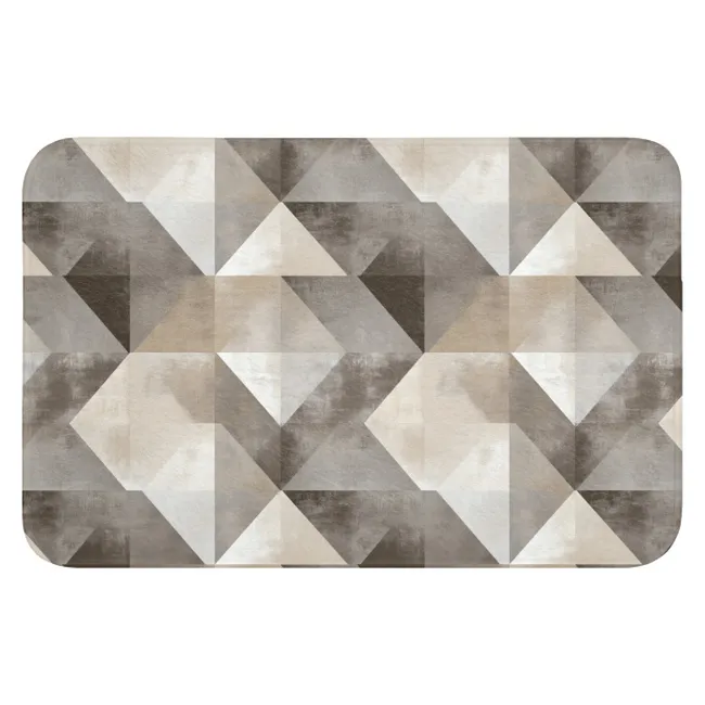 WC Mat - Geometrisch - Motief - Aardetinten