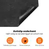Donkergrijs - Asfaltstructuur - Ruw Inductie beschermer vinyl 3mm klein 276 -zzzzzzz-td-onderkant