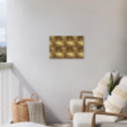 Palm - Waaier - Goud Tuinposter op houten frame 2 cm dik klein 845 -sfeer1
