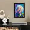 Oude man - Expressief - Kleurrijk fotolijst zwart zonder passe partout klein -sfeer1