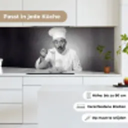 Chef - Spaghetti - Pasta keuken achterwand 2 middel -sfeer4_DE