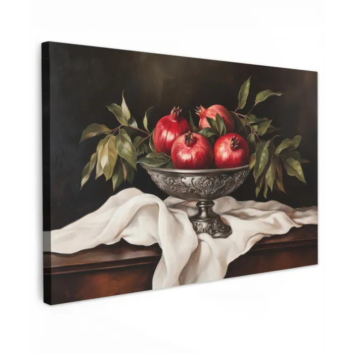 Granaatappels - Klassiek - Vintage canvas 2cm klein -z3d