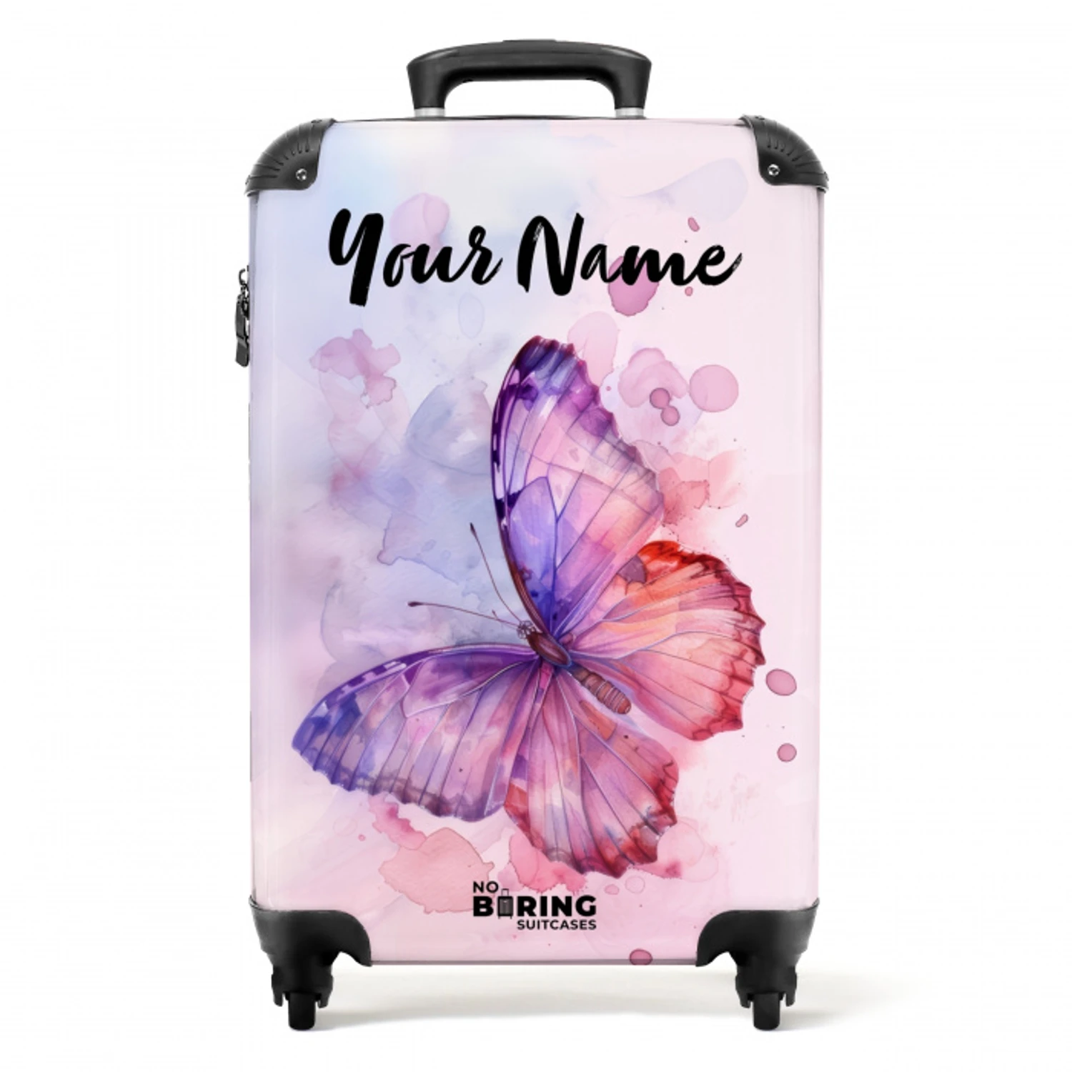 Aquarel aurora NBS - Handbagage koffer - Kinderen Unisex middel -productfoto_recht