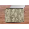 Abstract - Geometrisch - Groen laptophoes neopreen klein 279 -tafel