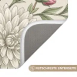 Romantisch - Design - Kleurrijk Badmat klein -USP_AntislipDE