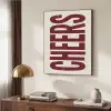 Red - Cheers - Decoratie - Beige Textielframe zwart klein -sfeer3