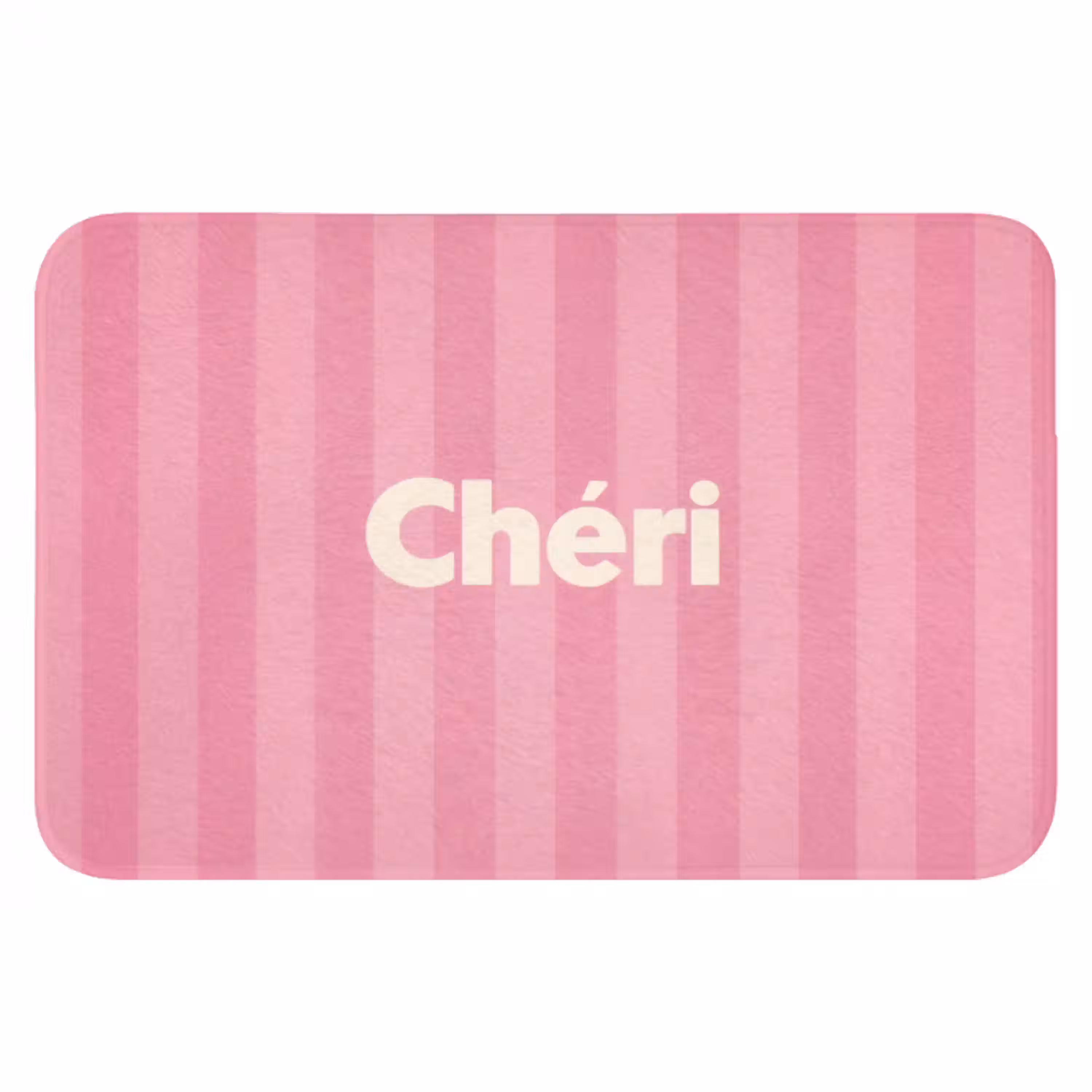 Gestreept - Roze - Chéri Badmat klein -3d
