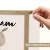 Schaap - Boerderij dier - Dieren Light Box met batterij (Wandlamp kind) middel -USP_websiteprintNL