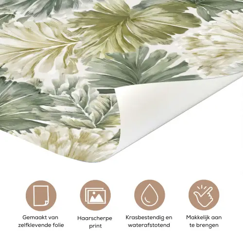 Bladeren - Botanisch - Groen deurposter klein 289 -closeup_NL