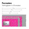 Stippen - Patroon - Roze Muismat XXL klein 681 -sfeer5