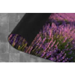 Landschap - Lavendelveld - Paars Keukenloper - keukenmat middel -closeup