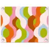 Abstract - Vormen - Roze tuinposter los doek klein -3d