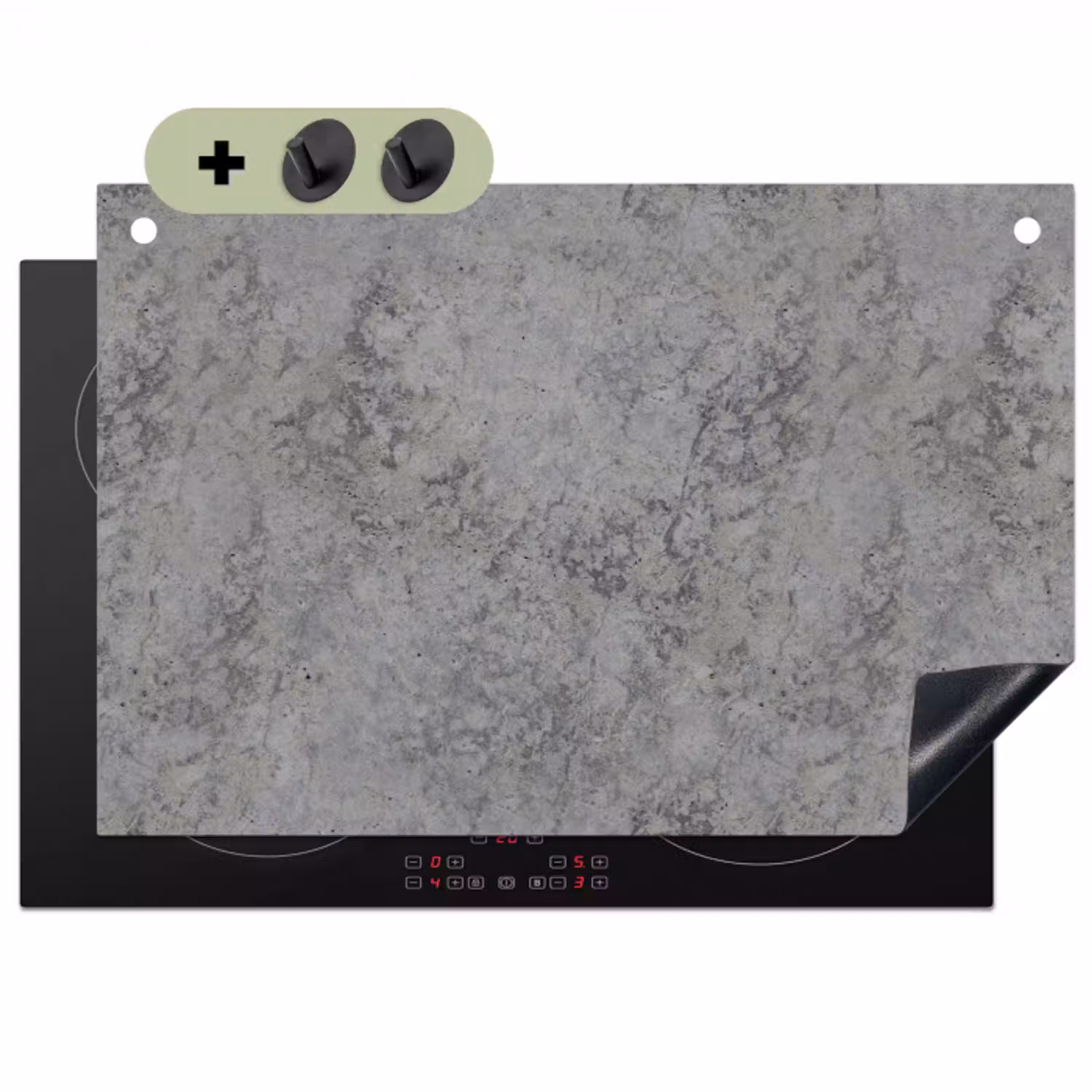 Industrieel - Beton - Patronen Inductie beschemer met haakjes klein 777 -3d