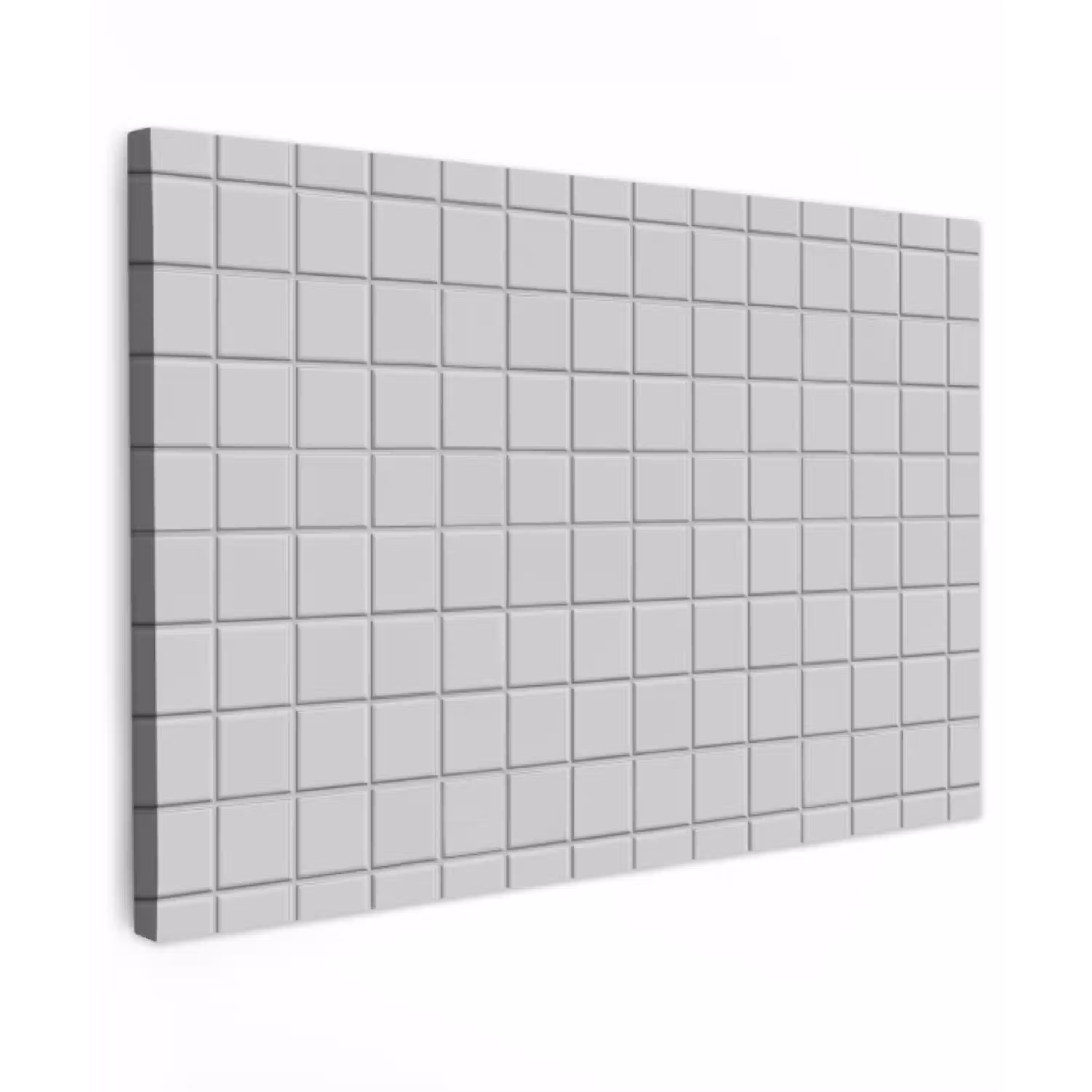 Patroon - Tegels - Licht - Grijs canvas 2cm klein 34 -z3d