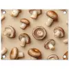 Kastanje Champignons - Beige tuinposter los doek klein -3d