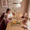 Bloemenveld - Zonnestralen - Oranje Dienblad Rechthoek middel -sfeer4