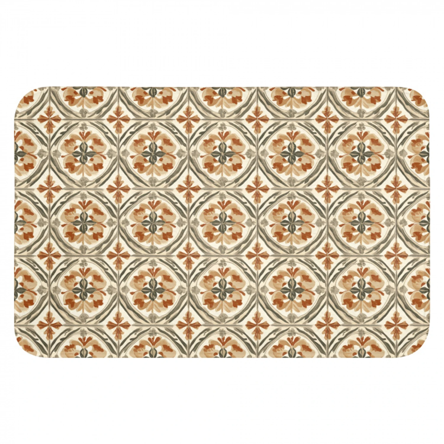 Elegant - Antiek - Kleurrijk WCmat klein 1009 -3d