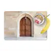 Houten - Deur - Lantaarn Placemat vinyl groot -zzzproduct_Kitchenyeah-website