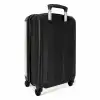 Jongen met een voetbal in bruine tinten NBS - Handbagage koffer - Volwassenen Unisex middel -achterkant