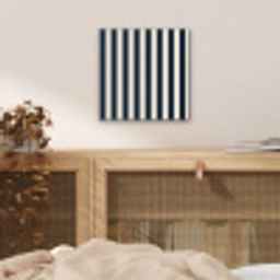 Verticale strepen - Blauw - Crème aluminium wit klein 46 -sfeer3