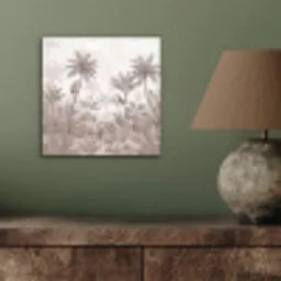 Jungle - Dieren - Palmbomen aluminium wit klein -sfeer2