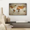 Wereldkaart - Vintage - Abstract - Kinderen - Jongens - Meisjes canvas 2cm klein -sfeer6