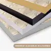 Paardenbloem - Abstract - Natuur - Beige Textielframe zwart klein -USP_kleurenDE