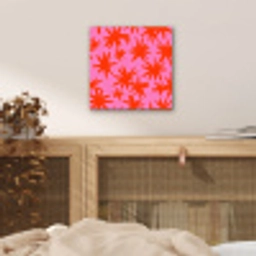 Modern - Sterren - Roze aluminium wit klein 46 -sfeer3