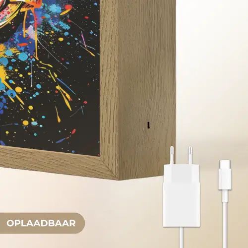 Graffiti - Sport - Zwemmen - Zwembril Light Box met batterij (Wandlamp) middel -USP_websiteoplaadbaarNL