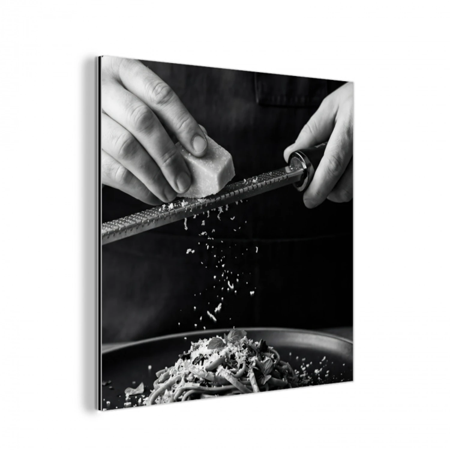 Kaas - Pasta - Rasp aluminium wit klein -3d