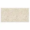 Zebra - Patroon - Beige Muismat XXL klein 681 -3d_leeg