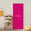 Toedeloe - Roze deurposter klein -sfeer4