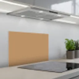 Bruin - Effen print keuken achterwand spatscherm klein 900 -3d_schuin
