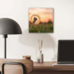 Paardenbloem - Zonsondergang - Veld aluminium wit klein -sfeer5