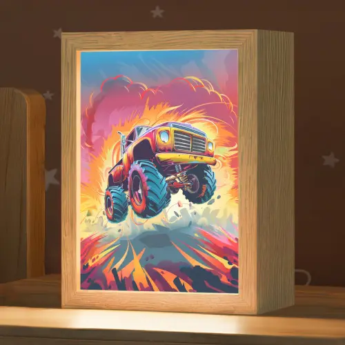 Monstertruck - Auto - Jongens - Kleurrijk Light Box met kabel klein -zzz_3d_website