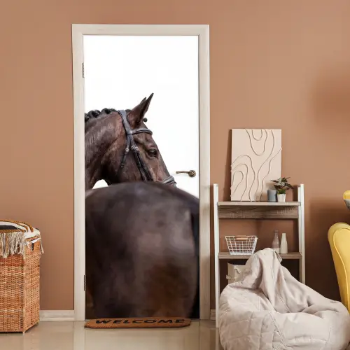 Portret - Paard - Elegant deurposter klein -sfeer1
