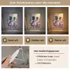 Hond - Bloemen - Natuur - Puppy - Bordercollie Light Box met kabel klein -USP_lichtkleurNL