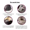 Bloesems - Meeldraden - Geel - Wazig Inductie beschermer vinyl 3mm middel -zzzzzzz-cc-werking