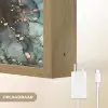 Marmer - Goud - Groen Light Box met batterij (Wandlamp) middel -USP_websiteoplaadbaarNL